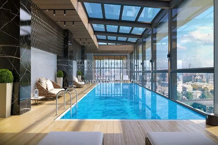 The indoor swimming pool in Tempo City Kagithane