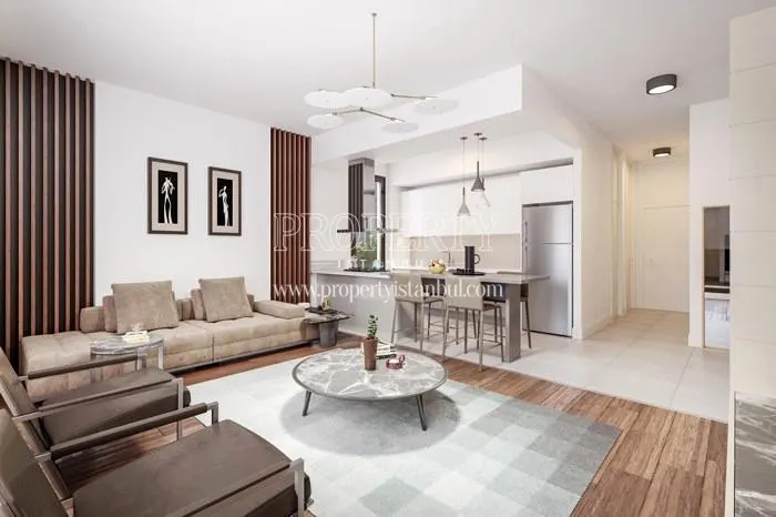 The open kitchen in one of the Tepe Aura homes
