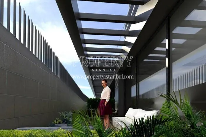 The woman on the big terrace in Terrace Home