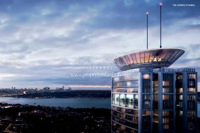 Front of the Address Residence Istanbul tower
