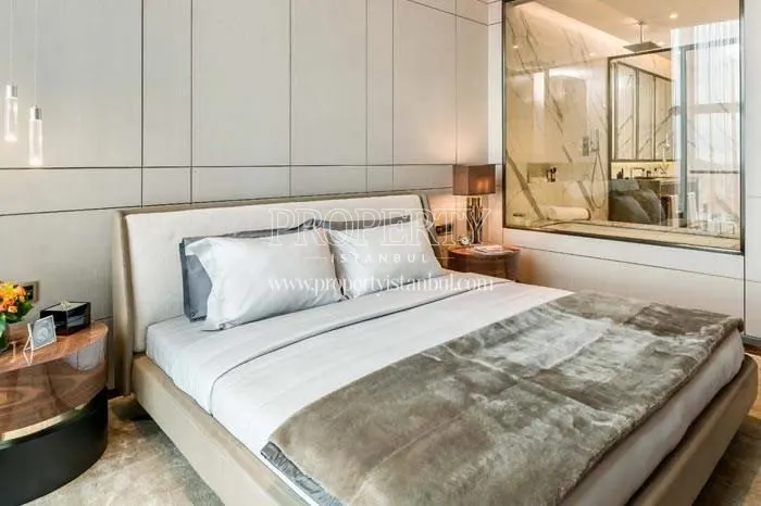 One of the master bedrooms in The Address Residence Istanbul