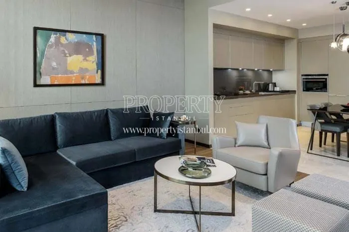 One of the living rooms in The Address Residence Istanbul