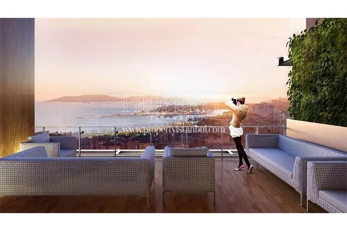 The sea view from one of The Holl building terraces