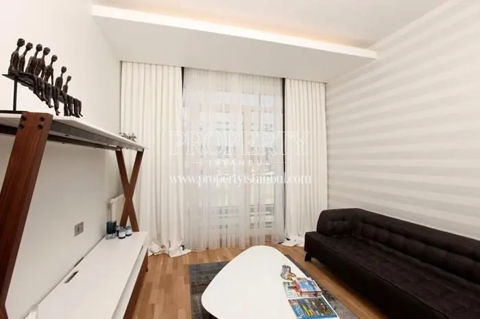 Black and white living room in The Istanbul Veliefendi