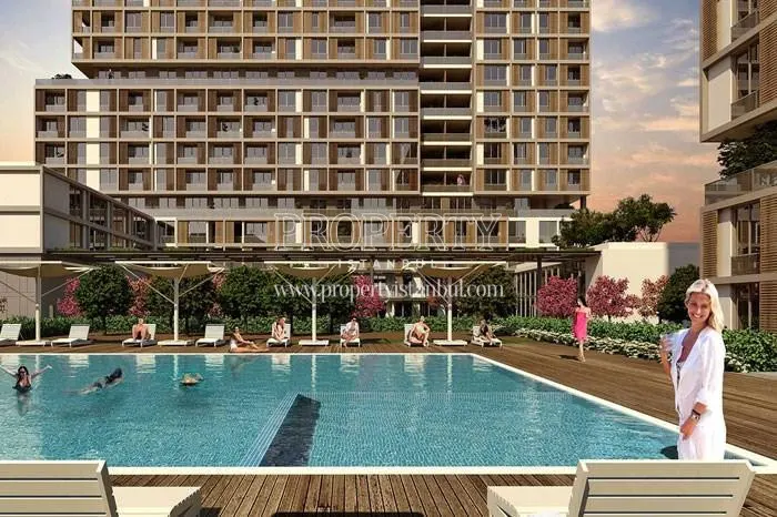 Toya Moda residents swimming in the compound pool