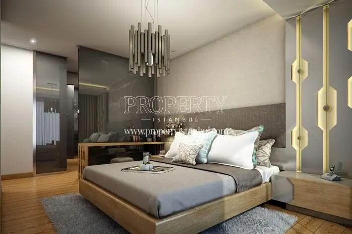 Luxury master bedroom with a dressing room in Toya Vista