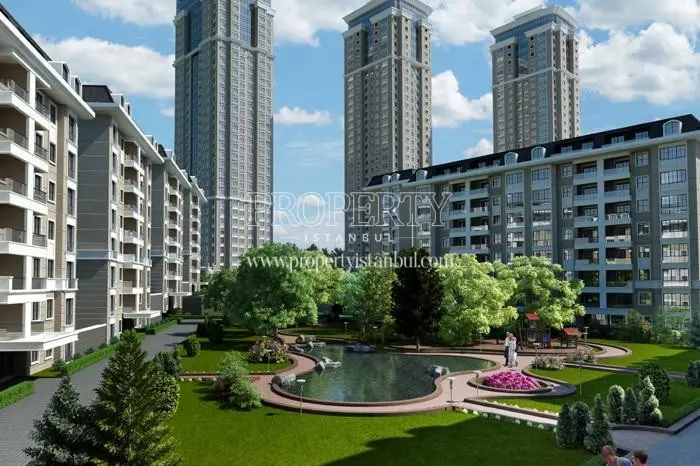 The landscape of the Trendist Atasehir compound