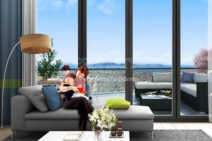 A mom feeding her son at home in Tual Adalar