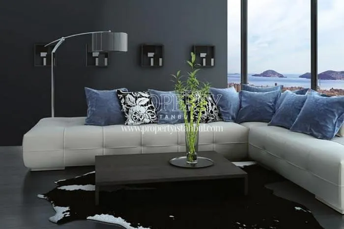 The small living room with a sea view in Tulip Rose Twin