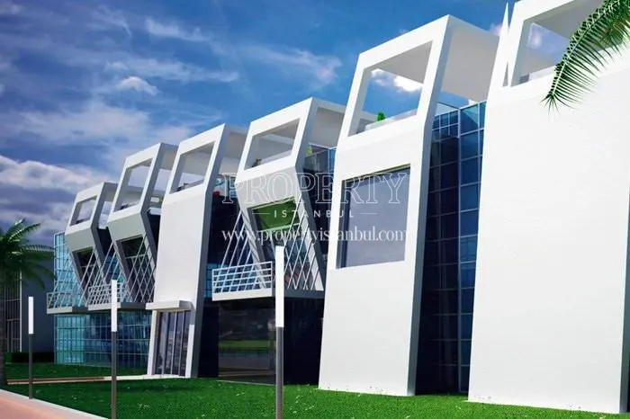 The sports center building in Tuzla Modern Park
