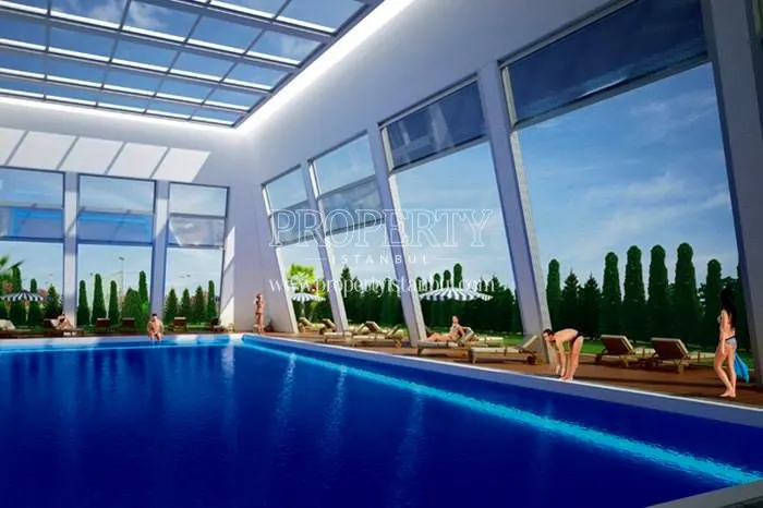 The indoor swimming pool in Tuzla Modern Park