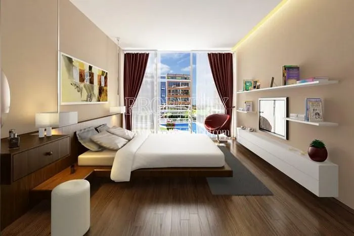 A bedroom in Tuzla Modern Park