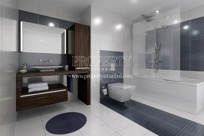 A bathroom in Tuzla Modern Park