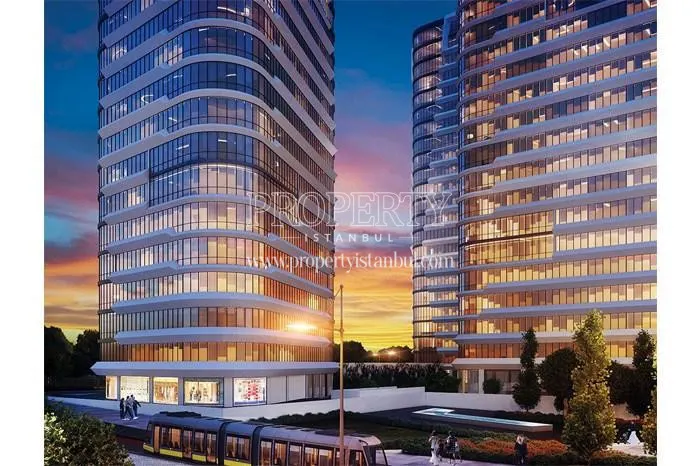 Metro station in front of the Uplife Kadikoy towers