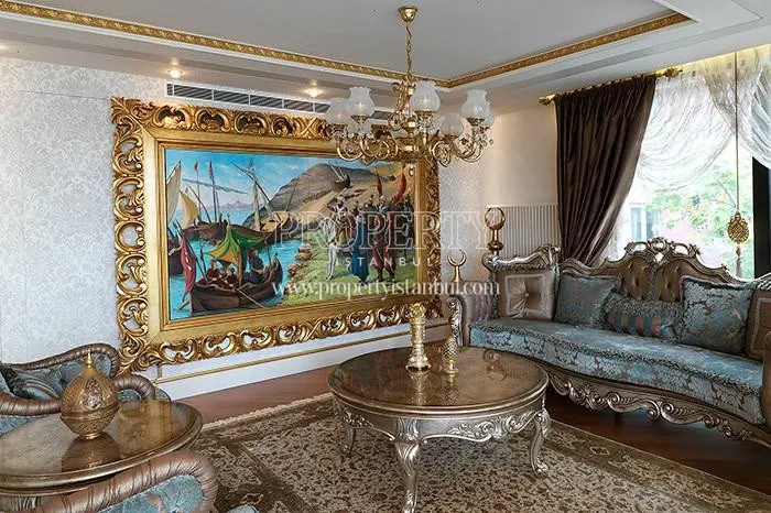 A living room in Uskudar Prestij Konaklari