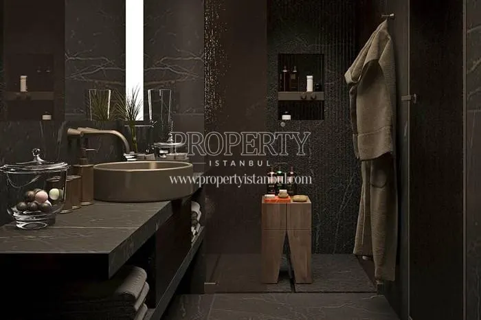 One of the bathrooms in VK 108 Nisantasi