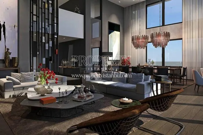 Spacious living room in VK 108 Nisantasi