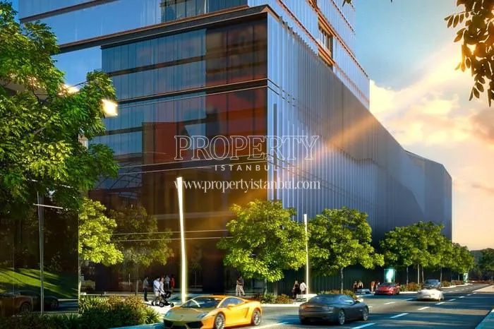 The office buildings in Vadistanbul Bulvar
