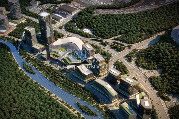 The panoramic view of Vadistanbul Bulvar project