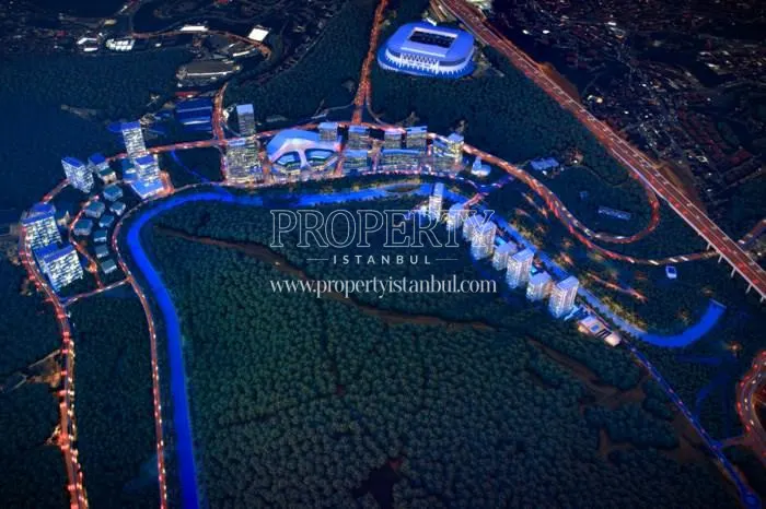 Vadistanbul Bulvar project at night