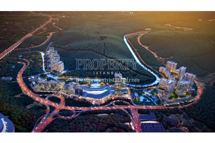 Panoramic view of Vadistanbul Park with the forest