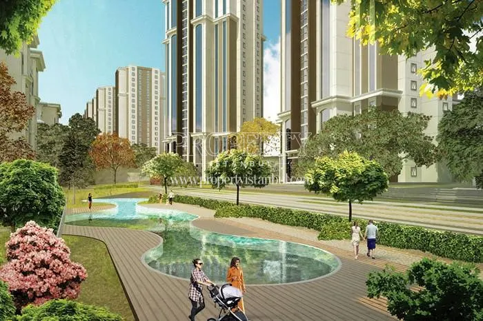 The landscape of Vaditepe Bahcesehir compound