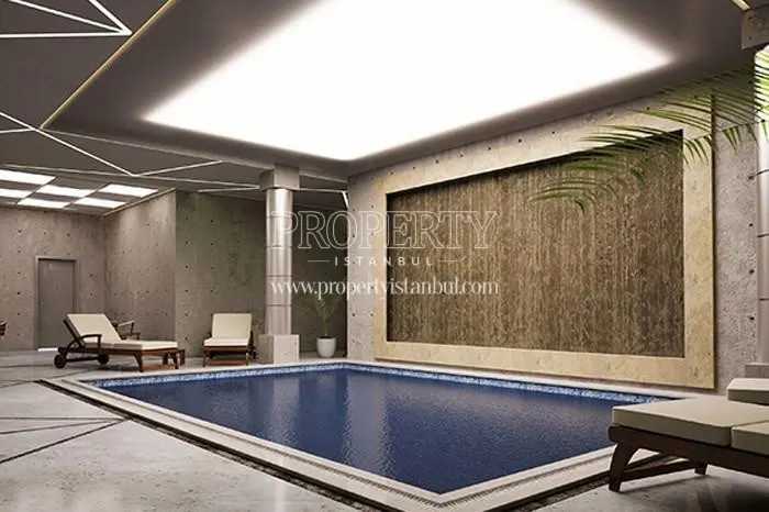 The indoor swimming pool in Vezuv Konaklari