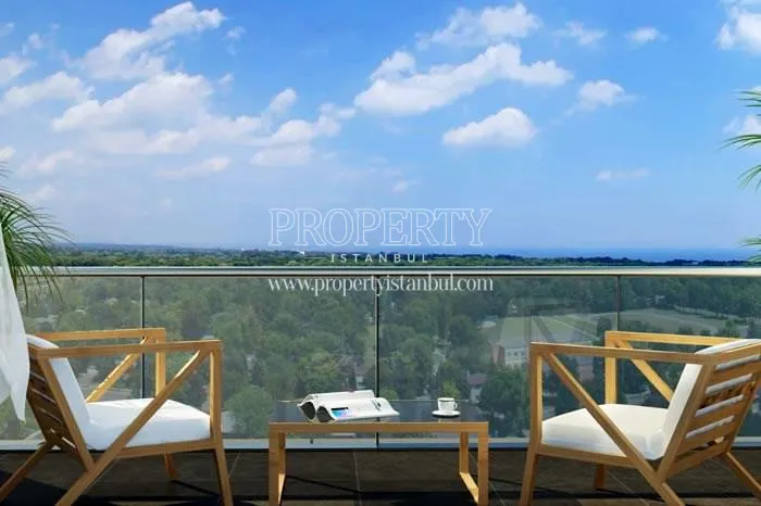 The forest view from one of the Vira Istanbul apartments