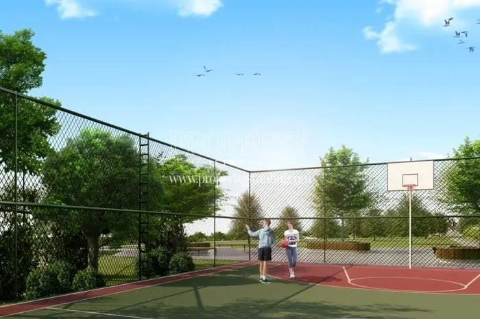 Two boys playing basketball on the Vira Istanbul basketball court