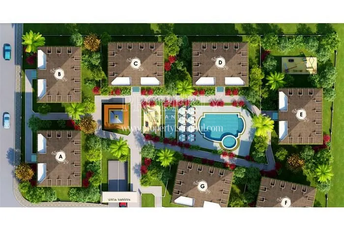 The layout plan of Vista Garden compound