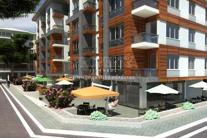 The cafeterias under the Vita Park Evleri buildings
