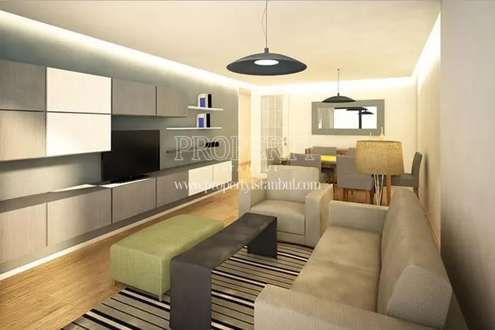 One of the living rooms in Viva Rezidans