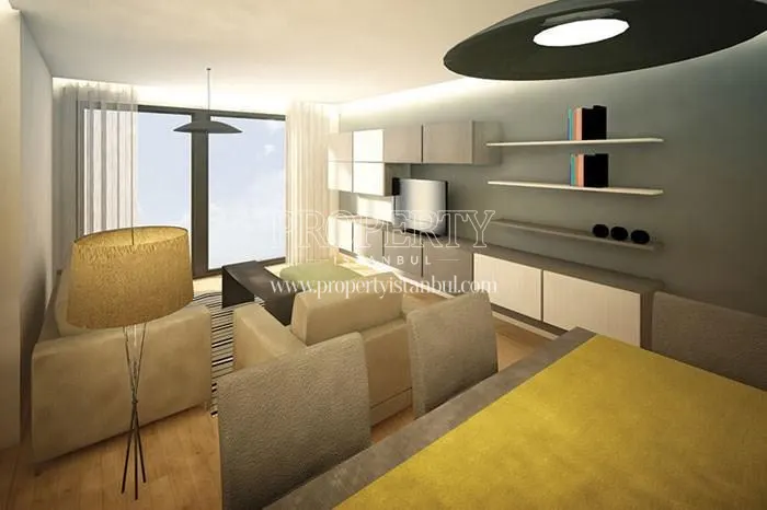 One of the living rooms in Viva Rezidans