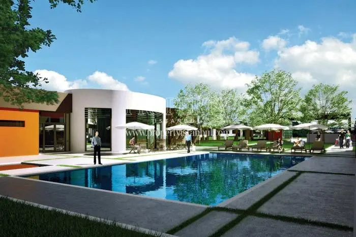 Outdoor swimming pool in the Vivaterra compound