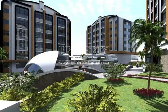 The landscaped areas in Vizyon Park Tuzla Residence