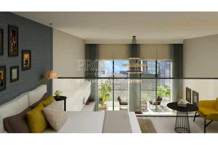 The duplex home in the Vogue Bomonti project