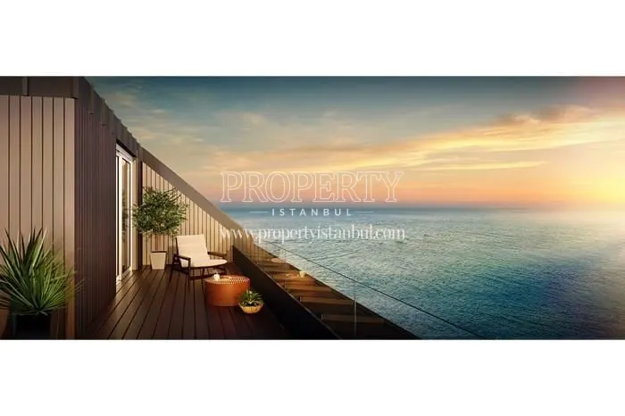 The sea view from one of the Vue Mer Daca apartments