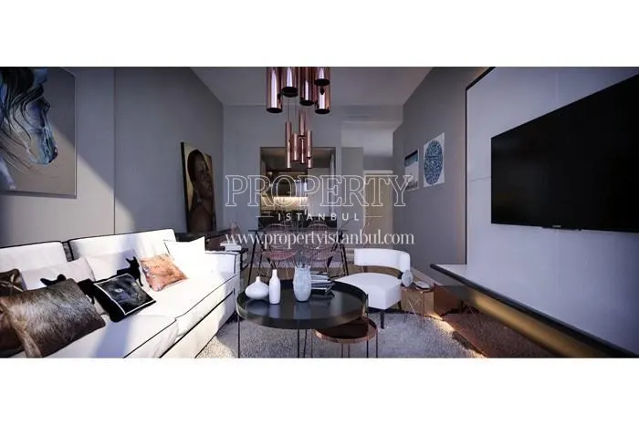 Small living room with a white sofa in We Halic