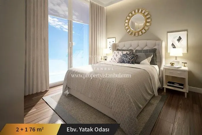 One of the master bedrooms in Wen Levent Residence