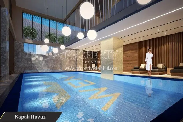 The indoor swimming pool in Wen Levent Residence