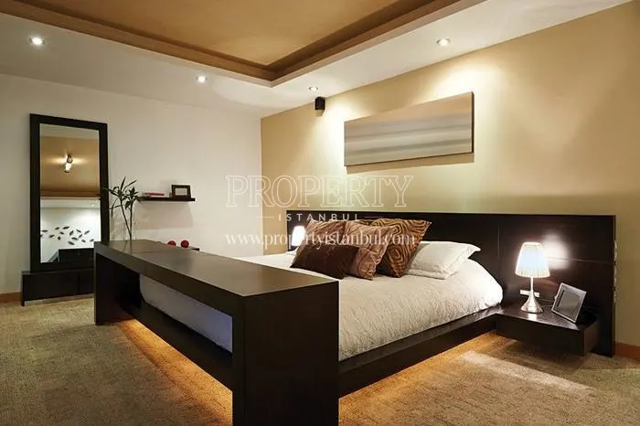 One of the master bedrooms in West Side Istanbul