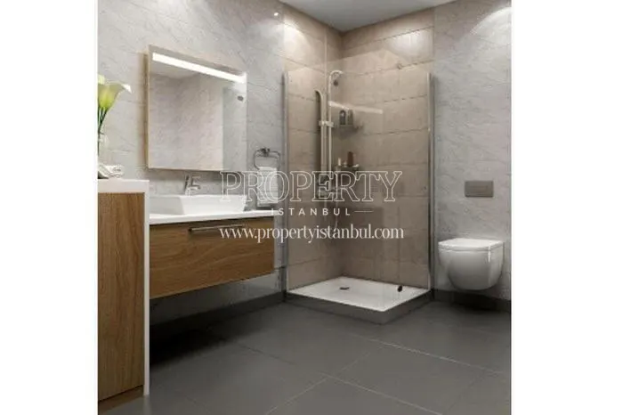 One of the bathrooms in White House Istanbul