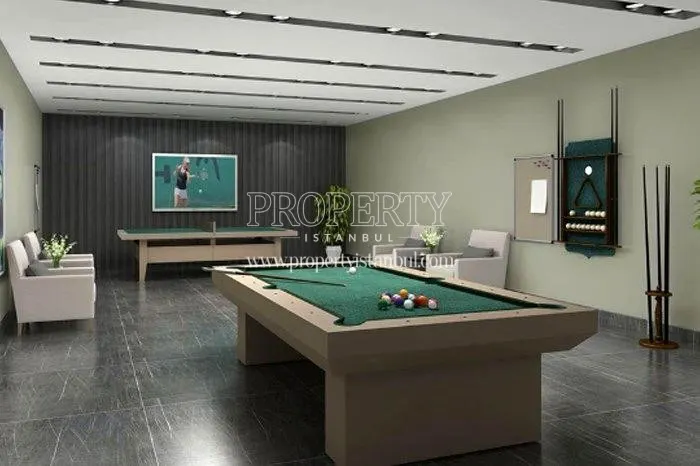 Billiard and table tennis room in White House Istanbul