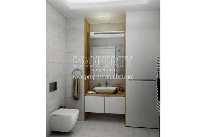 Small bathroom in the Winlife Istanbul Residence project