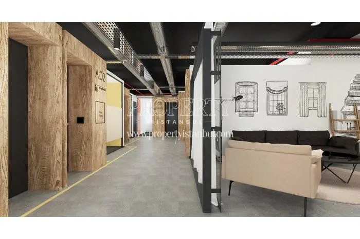 The corridor in WorkLand Maslak
