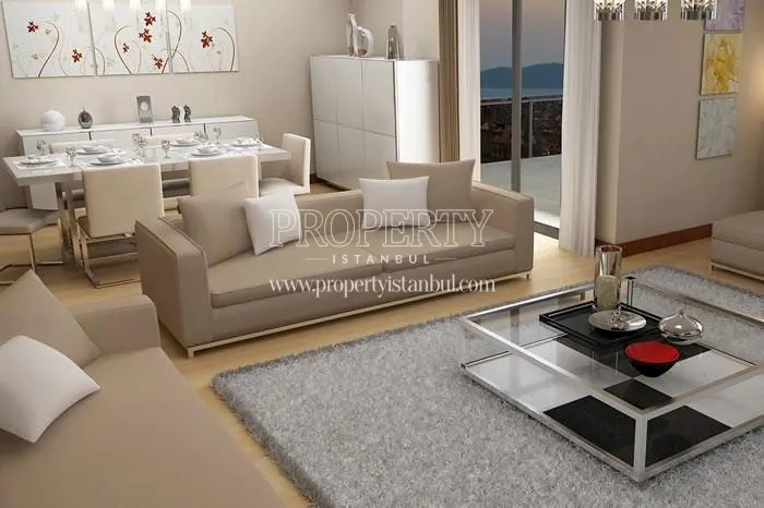 One of the living rooms in Yakacik Bagbahce Evleri