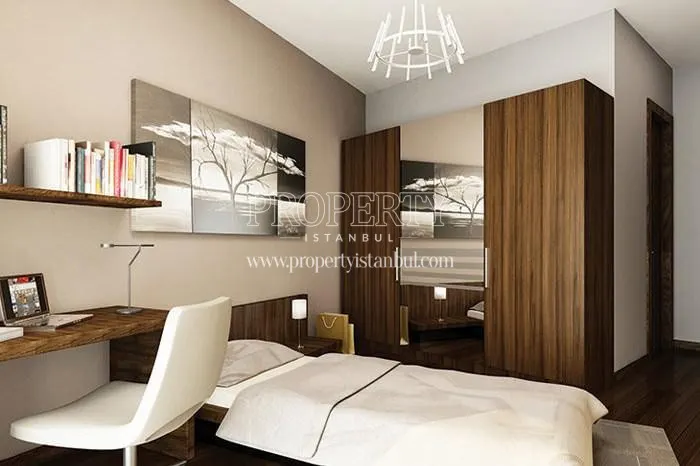 One of the bedrooms in Yali Atakoy