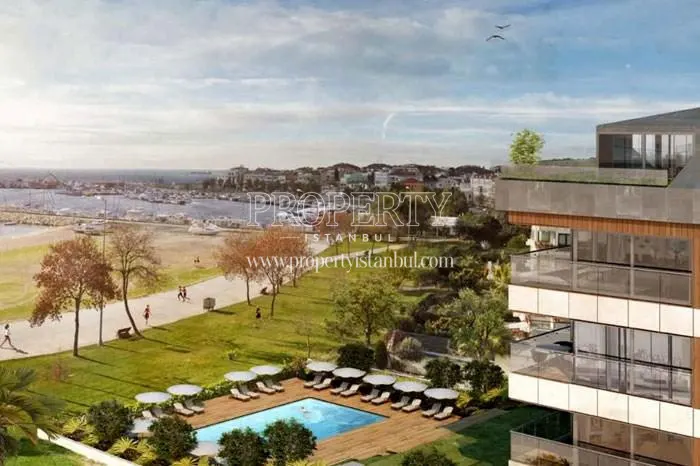 Yali Yesilkoy homes with the compound swimming pool