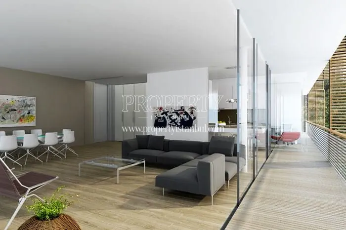 Spacious living room having big balcony in Yalin Evler Gokturk