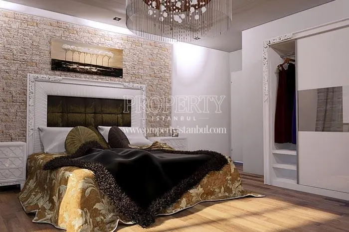 One of the master bedrooms in Yasemin Evleri